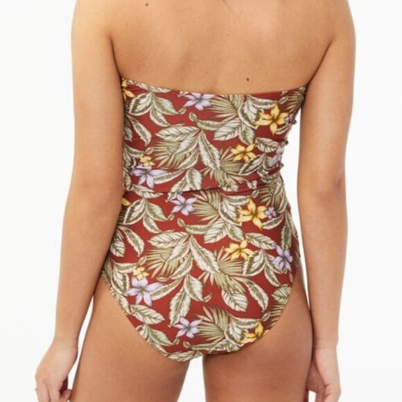 Aero all over print floral side cutout lattice removable straps one piece medium - Picture 5 of 8